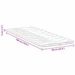 Casa si Gradina - Mobilier - Saltele si somiere - Toppere - Topper pentru saltea Alb 90 x 190 cm Polyester fara adeziv - Infinity.ro