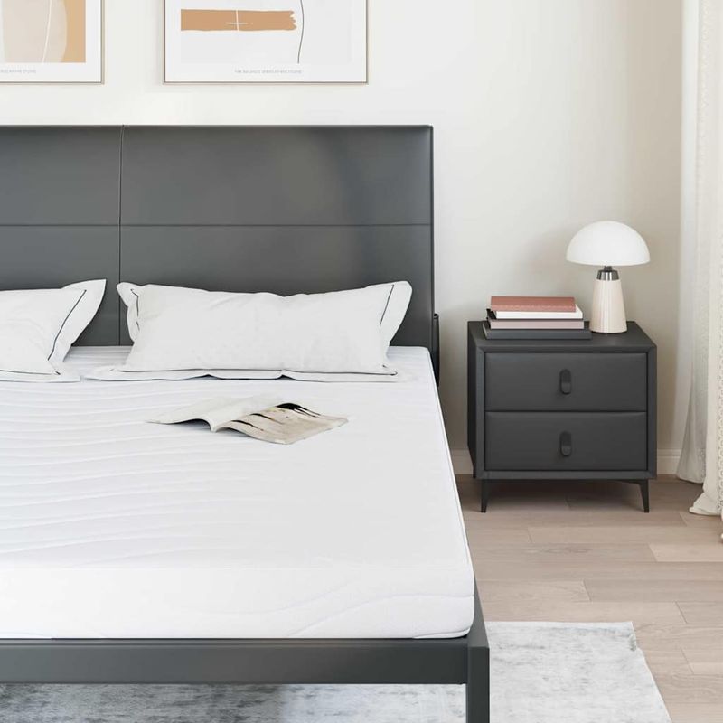 Casa si Gradina - Mobilier - Saltele si somiere - Saltele - Saltele Alb 200 x 200 cm Tesatura din 100% poliester - Infinity.ro