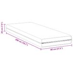 Casa si Gradina - Mobilier - Saltele si somiere - Saltele - Saltele Alb 80 x 200 cm Tesatura din 100% poliester - Infinity.ro