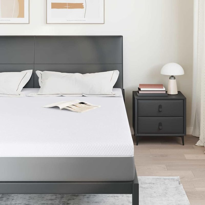 Casa si Gradina - Mobilier - Saltele si somiere - Toppere - Topper pentru saltea Alb 180 x 200 cm - Infinity.ro