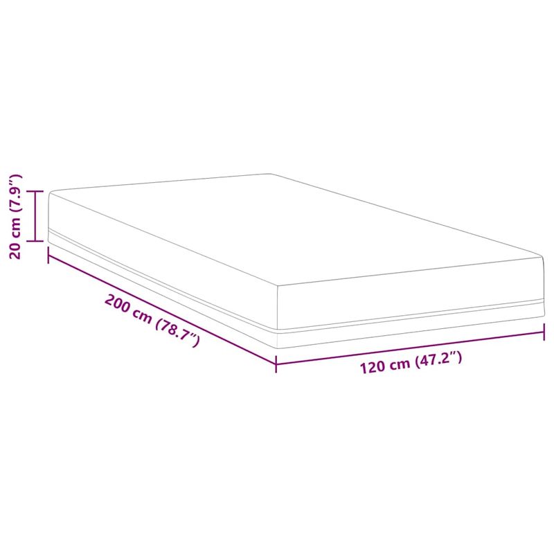 Casa si Gradina - Mobilier - Saltele si somiere - Saltele - Saltele Alb, albastru 120 x 200 cm - Infinity.ro
