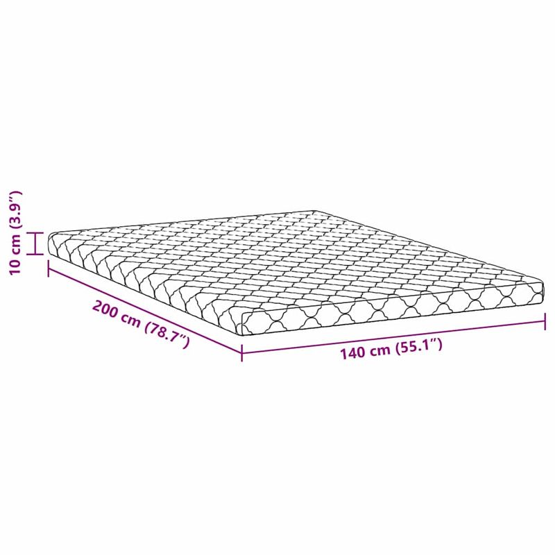 Casa si Gradina - Mobilier - Saltele si somiere - Saltele - Saltele Alb 200 x 140 cm Tesatura din 100% poliester - Infinity.ro