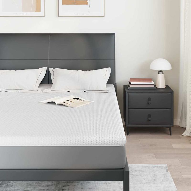 Casa si Gradina - Mobilier - Saltele si somiere - Toppere - Topper pentru saltea Alb 140 x 190 cm - Infinity.ro