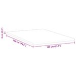 Casa si Gradina - Mobilier - Saltele si somiere - Toppere - Topper pentru saltea Alb 140 x 190 cm - Infinity.ro