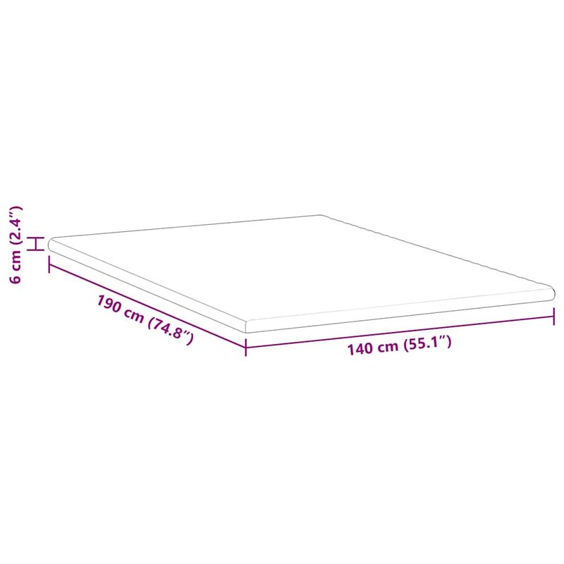 Casa si Gradina - Mobilier - Saltele si somiere - Toppere - Topper pentru saltea Alb 140 x 190 cm - Infinity.ro
