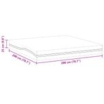 Casa si Gradina - Mobilier - Saltele si somiere - Saltele - Saltele Alb, Gri 200 x 200 cm - Infinity.ro