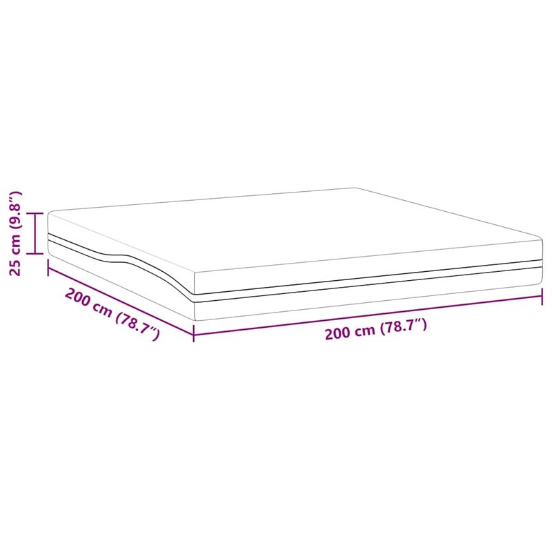 Casa si Gradina - Mobilier - Saltele si somiere - Saltele - Saltele Alb, Gri 200 x 200 cm - Infinity.ro