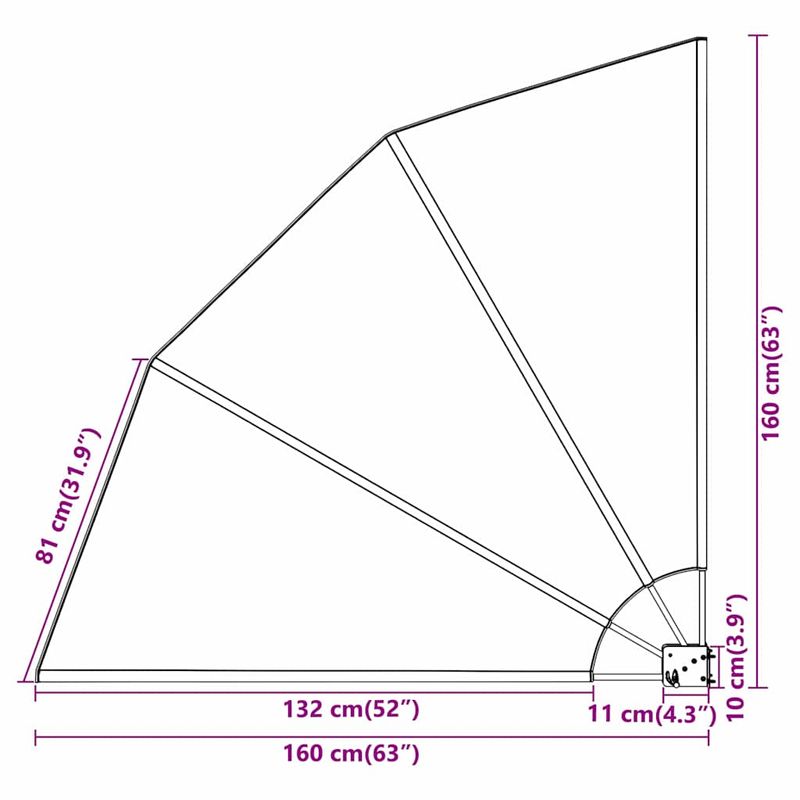 Casa si Gradina - Gradina si terasa - Umbrele si pavilioane - Umbrele - Panou de intimitate pentru balcon Alb 160 x 160 cm tesatura - Infinity.ro