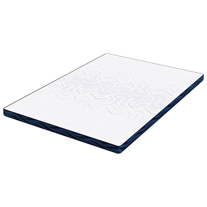 Casa si Gradina - Mobilier - Saltele si somiere - Toppere - Topper pentru saltea cu usa Alb si albastru 140 x 190 cm - Infinity.ro