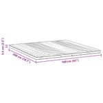 Casa si Gradina - Mobilier - Saltele si somiere - Toppere - Topper pentru saltea Alb 160 x 200 cm Polyester fara adeziv - Infinity.ro