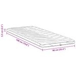Casa si Gradina - Mobilier - Saltele si somiere - Toppere - Topper pentru saltea Alb 90 x 190 cm Polyester fara adeziv - Infinity.ro