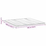 Casa si Gradina - Mobilier - Saltele si somiere - Toppere - Paturile pentru saltea Alb 180 x 200 cm Polyester fara adeziv - Infinity.ro