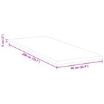 Casa si Gradina - Mobilier - Saltele si somiere - Toppere - Topper pentru saltea Alb 90 x 200 cm Polyester fara adeziv - Infinity.ro
