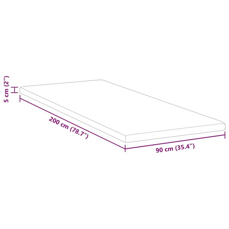 Casa si Gradina - Mobilier - Saltele si somiere - Toppere - Topper pentru saltea Alb 90 x 200 cm Polyester fara adeziv - Infinity.ro