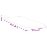 Casa si Gradina - Mobilier - Saltele si somiere - Toppere - Topper pentru saltea Alb 70 x 200 cm Polyester fara adeziv - Infinity.ro