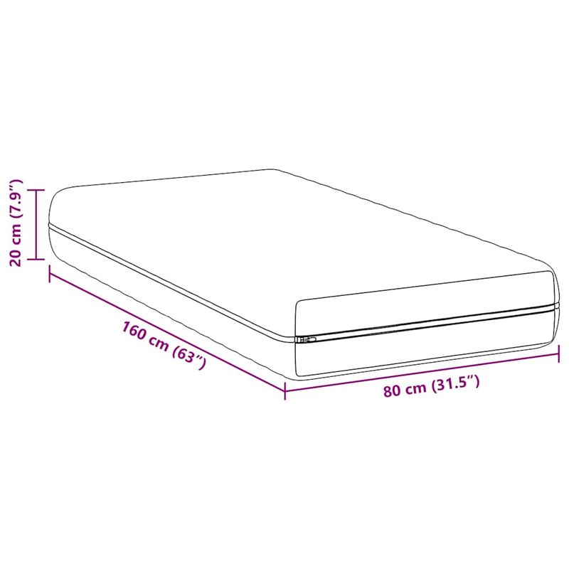 Casa si Gradina - Mobilier - Saltele si somiere - Saltele - Saltele Alb 80 x 160 cm Tesatura din 100% poliester - Infinity.ro