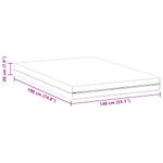 Casa si Gradina - Mobilier - Saltele si somiere - Saltele - Saltele Alb 140 x 190 cm Tesatura din 100% poliester - Infinity.ro