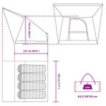 Sport si Outdoor - Camping - Corturi camping - Cort albastru 282 x 225 x 154 cm - Infinity.ro