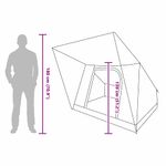 Sport si Outdoor - Camping - Corturi camping - Cort Verde 223 x 163 x 130 cm - Infinity.ro