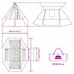 Sport si Outdoor - Camping - Corturi camping - Cort Gri si portocaliu 482 x 360 x 227 cm - Infinity.ro