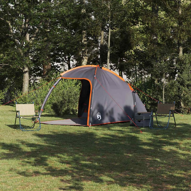 Sport si Outdoor - Camping - Corturi camping - Cort Gri si Portocalie mare Poliester si fibra de sticla - Infinity.ro