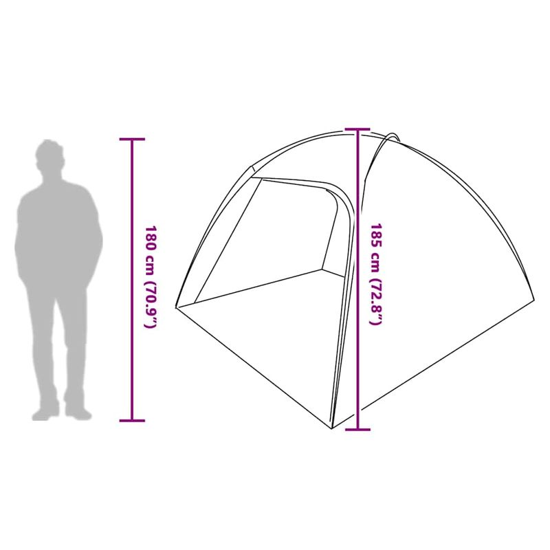 Sport si Outdoor - Camping - Corturi camping - Cort Gri si Portocalie mare Poliester si fibra de sticla - Infinity.ro