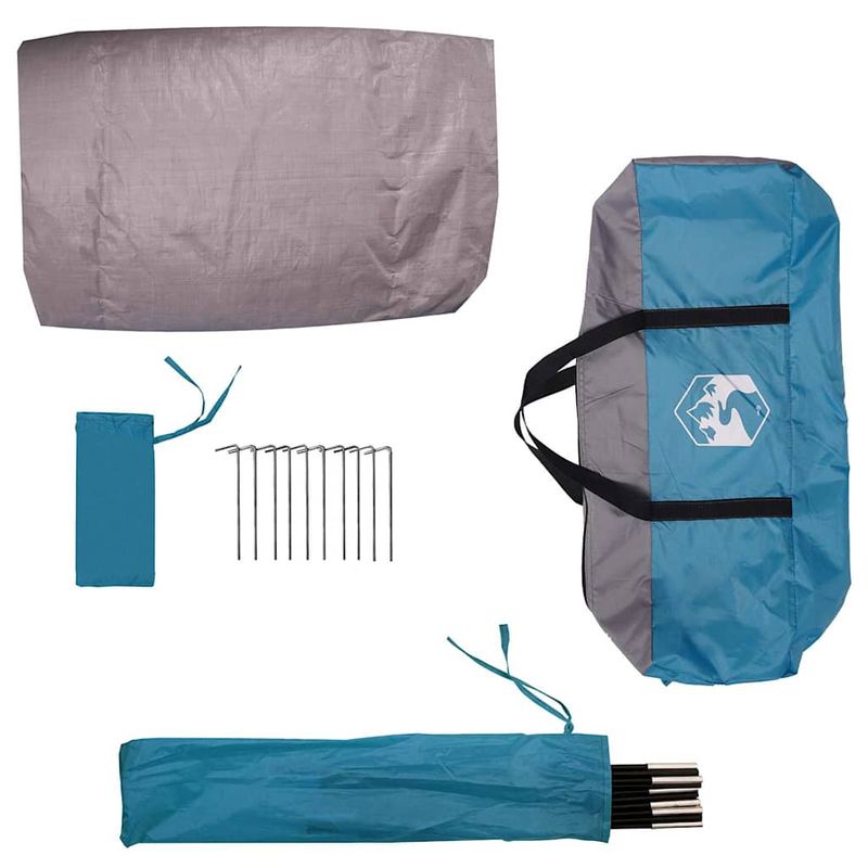 Sport si Outdoor - Camping - Corturi camping - Cort cu acoperis cu aerisire de aer albastru 268 x 240 x 191 cm - Infinity.ro