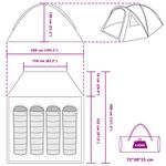 Sport si Outdoor - Camping - Corturi camping - Cort cu acoperis Verde Mediu Poliester si fibra de sticla - Infinity.ro