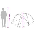 Sport si Outdoor - Camping - Corturi camping - Cort Gri si portocaliu mare Poliester si fibra de sticla - Infinity.ro