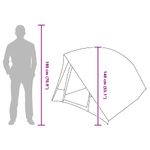 Sport si Outdoor - Camping - Corturi camping - Cort Gri si portocaliu 275 x 230 x 140 cm - Infinity.ro