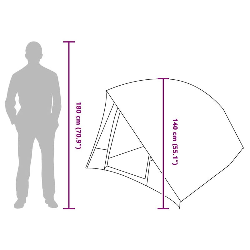 Sport si Outdoor - Camping - Corturi camping - Cort Gri si portocaliu 275 x 230 x 140 cm - Infinity.ro