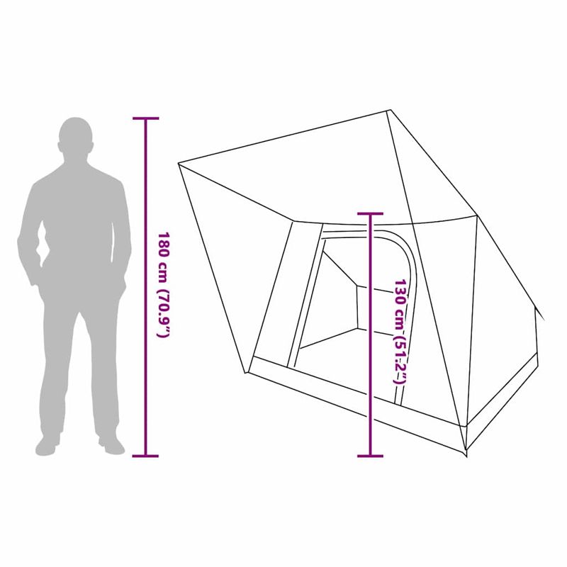 Sport si Outdoor - Camping - Corturi camping - Cort albastru 223 x 163 x 130 cm - Infinity.ro