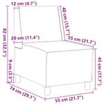 Casa si Gradina - Mobilier - Scaune si fotolii - Fotolii - Fotoliu Portocaliu 55 x 74 x 82 cm Tesatura de catifea - Infinity.ro