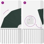 Casa si Gradina - Gradina si terasa - Umbrele si pavilioane - Umbrele - Panou de intimitate pentru balcon Verde inchis 160 x 160 cm - Infinity.ro