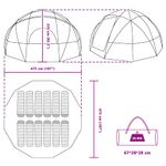 Sport si Outdoor - Camping - Corturi camping - Cort Gri si portocaliu mare Poliester si fibra de sticla - Infinity.ro