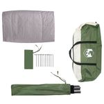 Sport si Outdoor - Camping - Corturi camping - Cort cu acoperis cu aerisire de aer Verde 268 x 240 x 191 cm - Infinity.ro