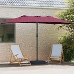 Casa si Gradina - Gradina si terasa - Umbrele si pavilioane - Umbrele - Parasol de Gradina Rosu bordo 385 x 209 x 244 cm tesatura - Infinity.ro