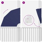 Casa si Gradina - Gradina si terasa - Umbrele si pavilioane - Umbrele - Panou de intimitate pentru balcon Manual Bleumarin 160 x 160 cm - Infinity.ro