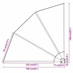 Casa si Gradina - Gradina si terasa - Umbrele si pavilioane - Umbrele - Panou de intimitate pentru balcon Manual Bleumarin 160 x 160 cm - Infinity.ro