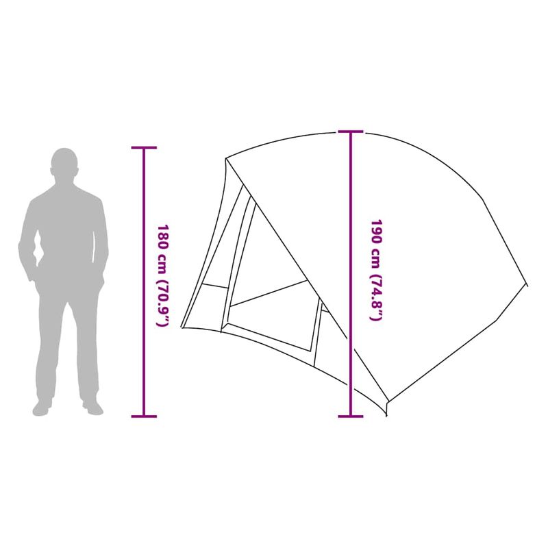 Sport si Outdoor - Camping - Corturi camping - Cort Gri si portocaliu 320 x 275 x 190 cm - Infinity.ro