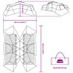 Sport si Outdoor - Camping - Corturi camping - Cort albastru mare Poliester - Infinity.ro