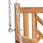 Casa si Gradina - Gradina si terasa - Mobilier exterior - Bancute de gradina - Banca swinging Altele Maro 114 x 60 x 64 cm Lemn masiv de tec - Infinity.ro