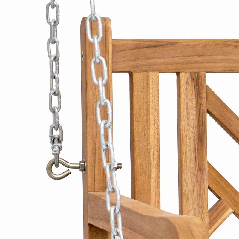 Casa si Gradina - Gradina si terasa - Mobilier exterior - Bancute de gradina - Banca swinging Altele Maro 114 x 60 x 64 cm Lemn masiv de tec - Infinity.ro