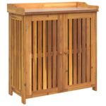 Casa si Gradina - Mobilier - Dulapuri si sifoniere - Dulapuri - Dulap de gradina Maro 78 x 36.5 x 78cm Lemn masiv de acacia - Infinity.ro