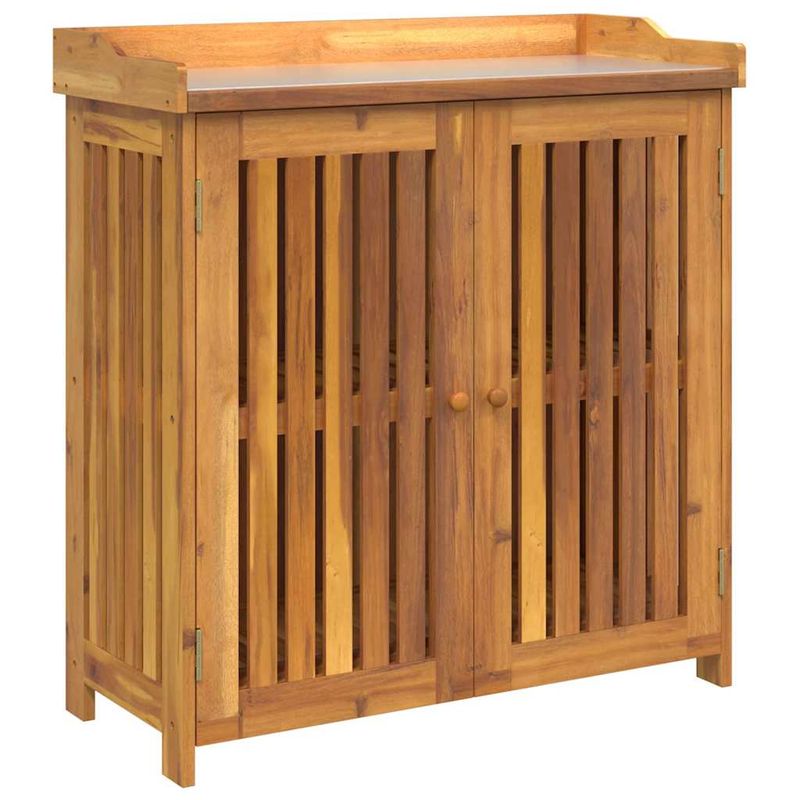 Casa si Gradina - Mobilier - Dulapuri si sifoniere - Dulapuri - Dulap de gradina Maro 78 x 36.5 x 78cm Lemn masiv de acacia - Infinity.ro