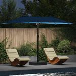 Casa si Gradina - Gradina si terasa - Umbrele si pavilioane - Umbrele - Parasol de Gradina albastru 385 x 209 x 244 cm tesatura - Infinity.ro