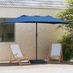 Casa si Gradina - Gradina si terasa - Umbrele si pavilioane - Umbrele - Parasol de Gradina albastru 385 x 209 x 244 cm tesatura - Infinity.ro