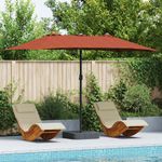 Casa si Gradina - Gradina si terasa - Umbrele si pavilioane - Umbrele - Parasol de Gradina Terracota 385 x 209 x 244 cm tesatura - Infinity.ro
