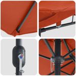 Casa si Gradina - Gradina si terasa - Umbrele si pavilioane - Umbrele - Parasol de Gradina Terracota 385 x 209 x 244 cm tesatura - Infinity.ro