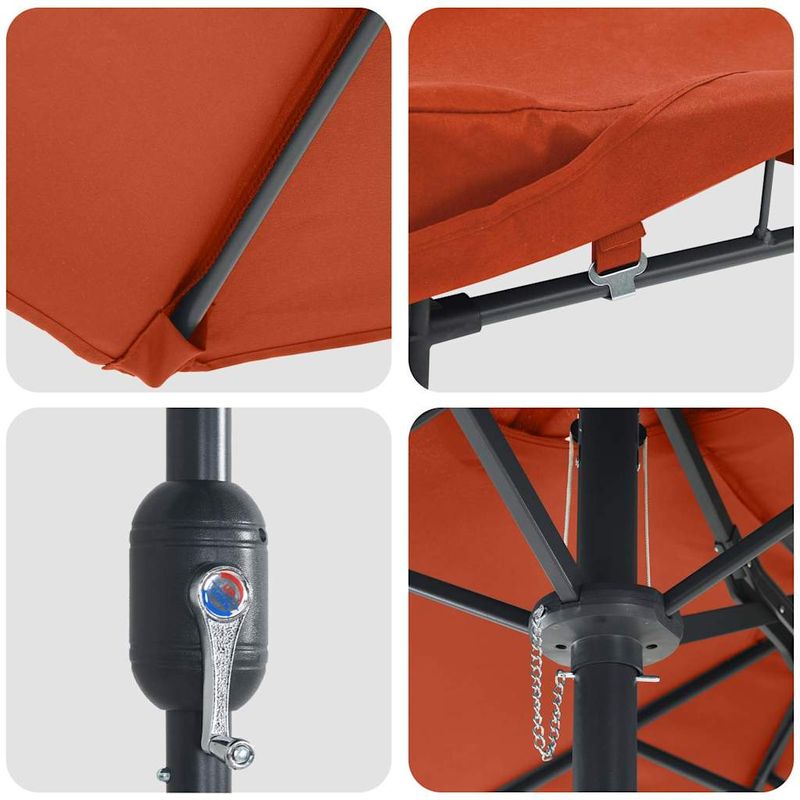 Casa si Gradina - Gradina si terasa - Umbrele si pavilioane - Umbrele - Parasol de Gradina Terracota 385 x 209 x 244 cm tesatura - Infinity.ro